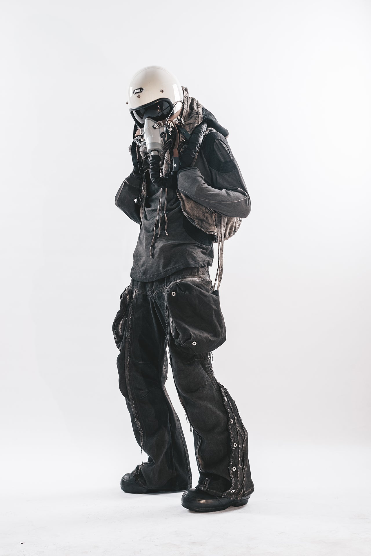 PANTALONI ORION CON BORDO CONSUMATO DRKLEI