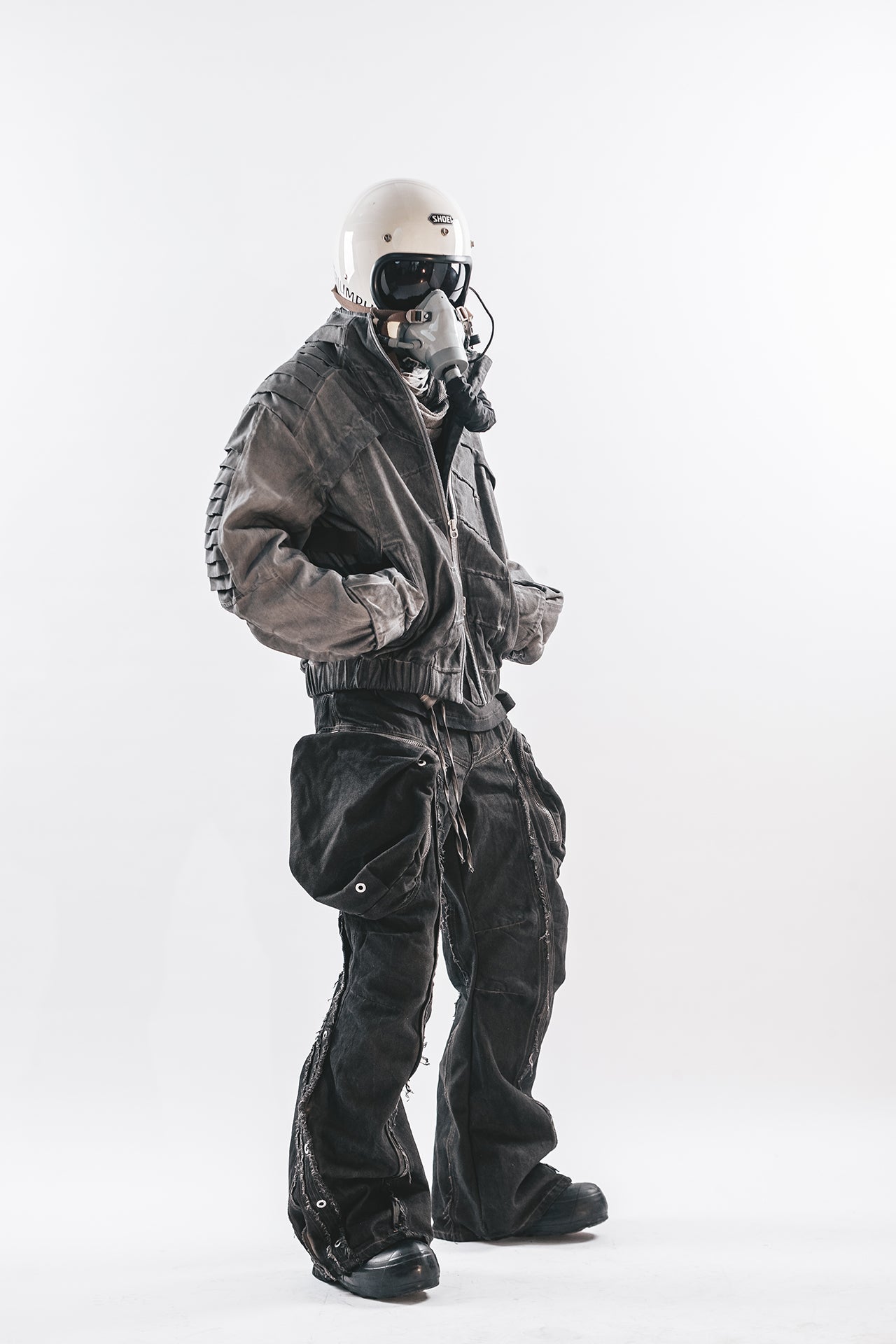 PANTALONI ORION CON BORDO CONSUMATO DRKLEI