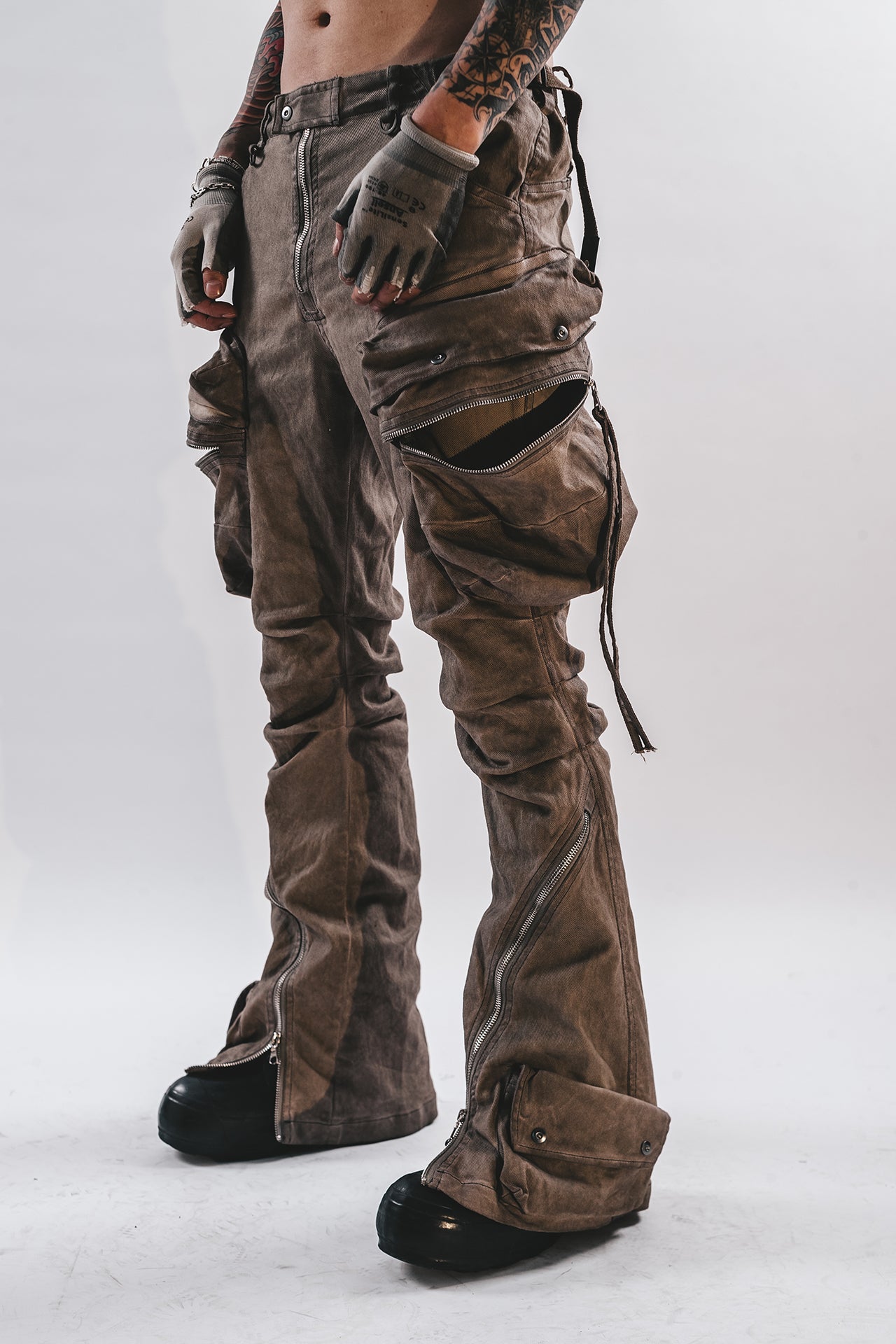 PANTALONI DRKLEI ZIP ARC STACKED