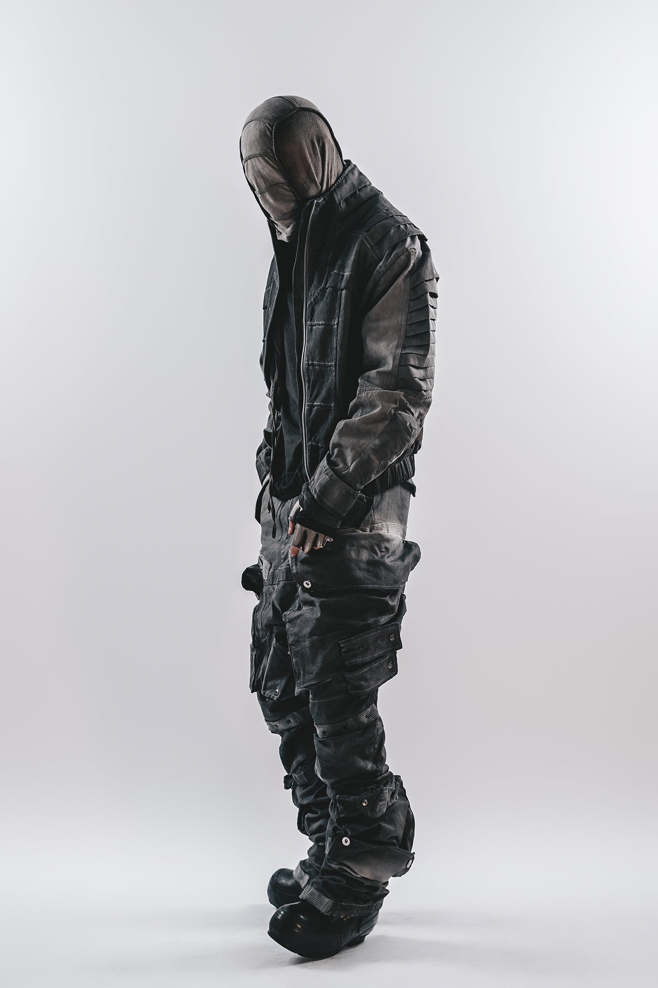 PANTALONI CARGO DRKLEI CON BORCHIE AD ARCO