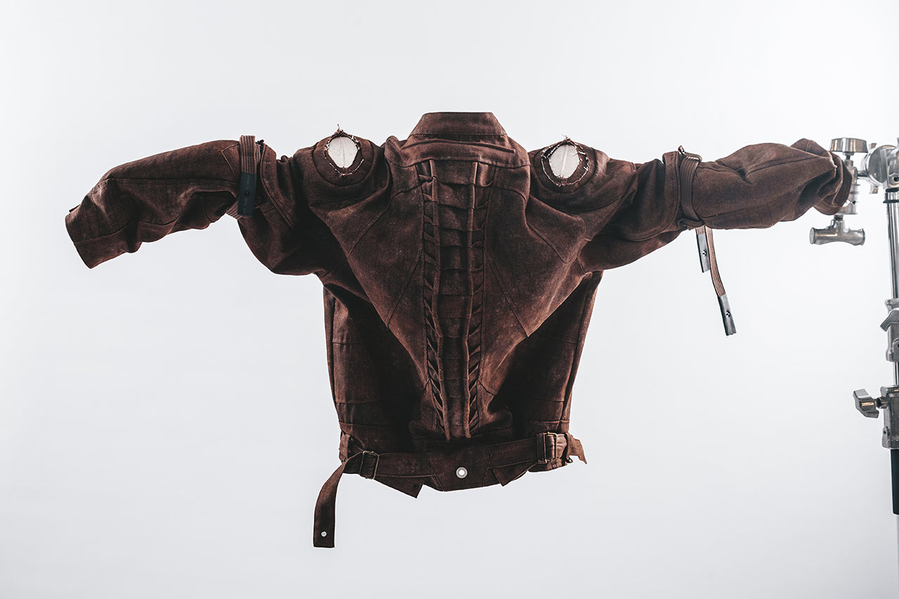 GIACCA METALLICA CON BORDO DORSALE DRKLEI