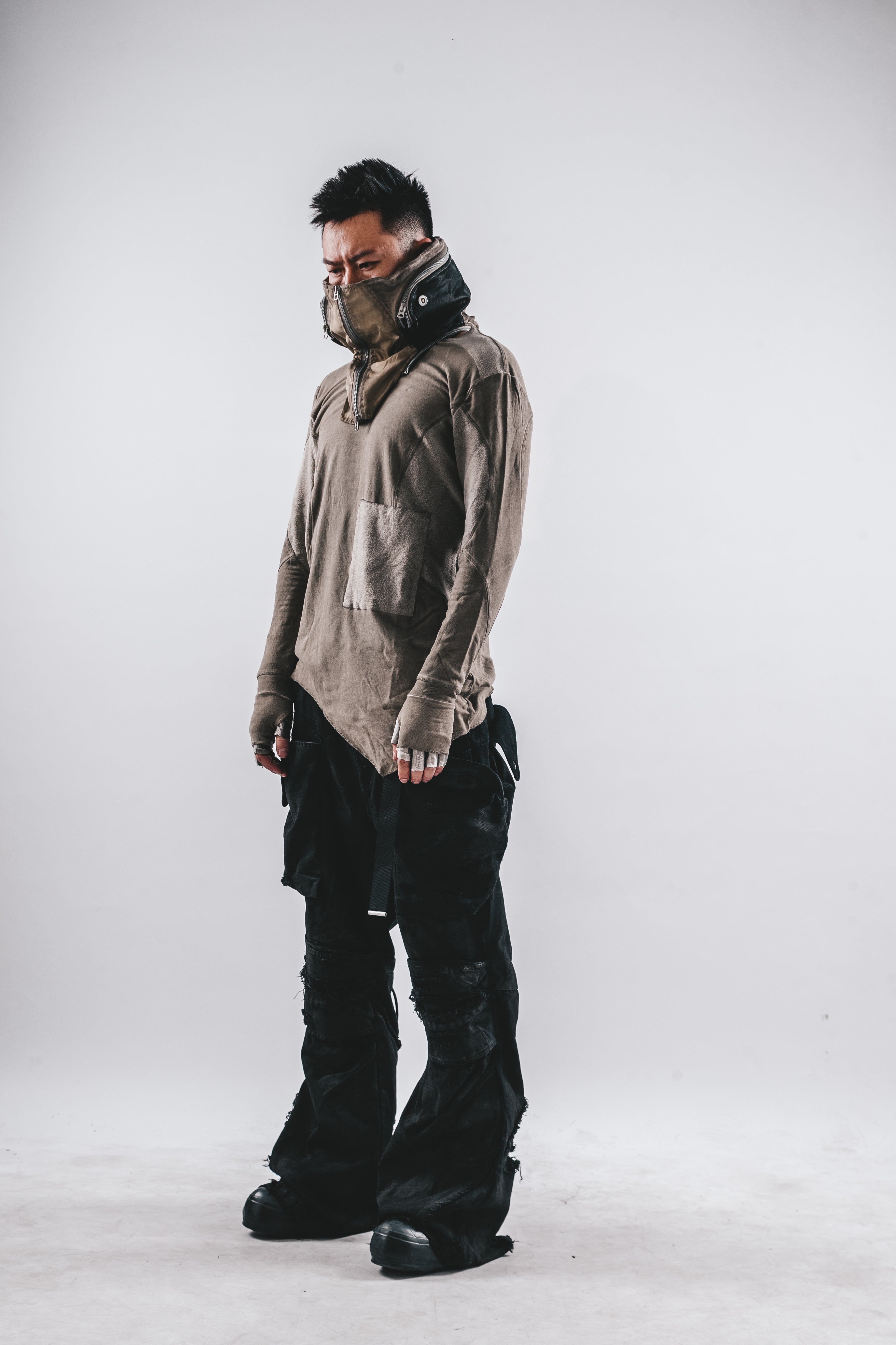 DRKLEI WASHED PATCHED LONG TEE