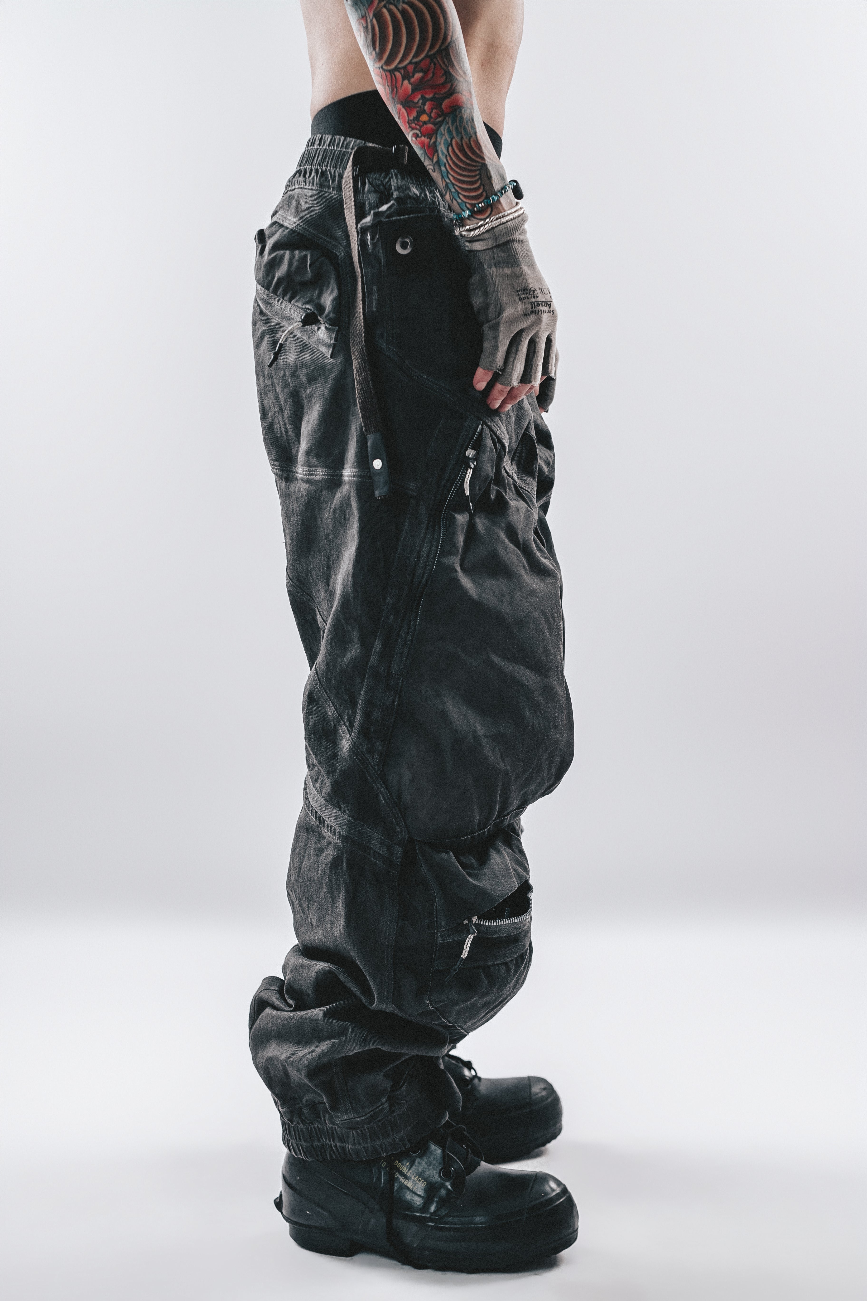 DRKLEI 3D CARGO FUSED PANTS