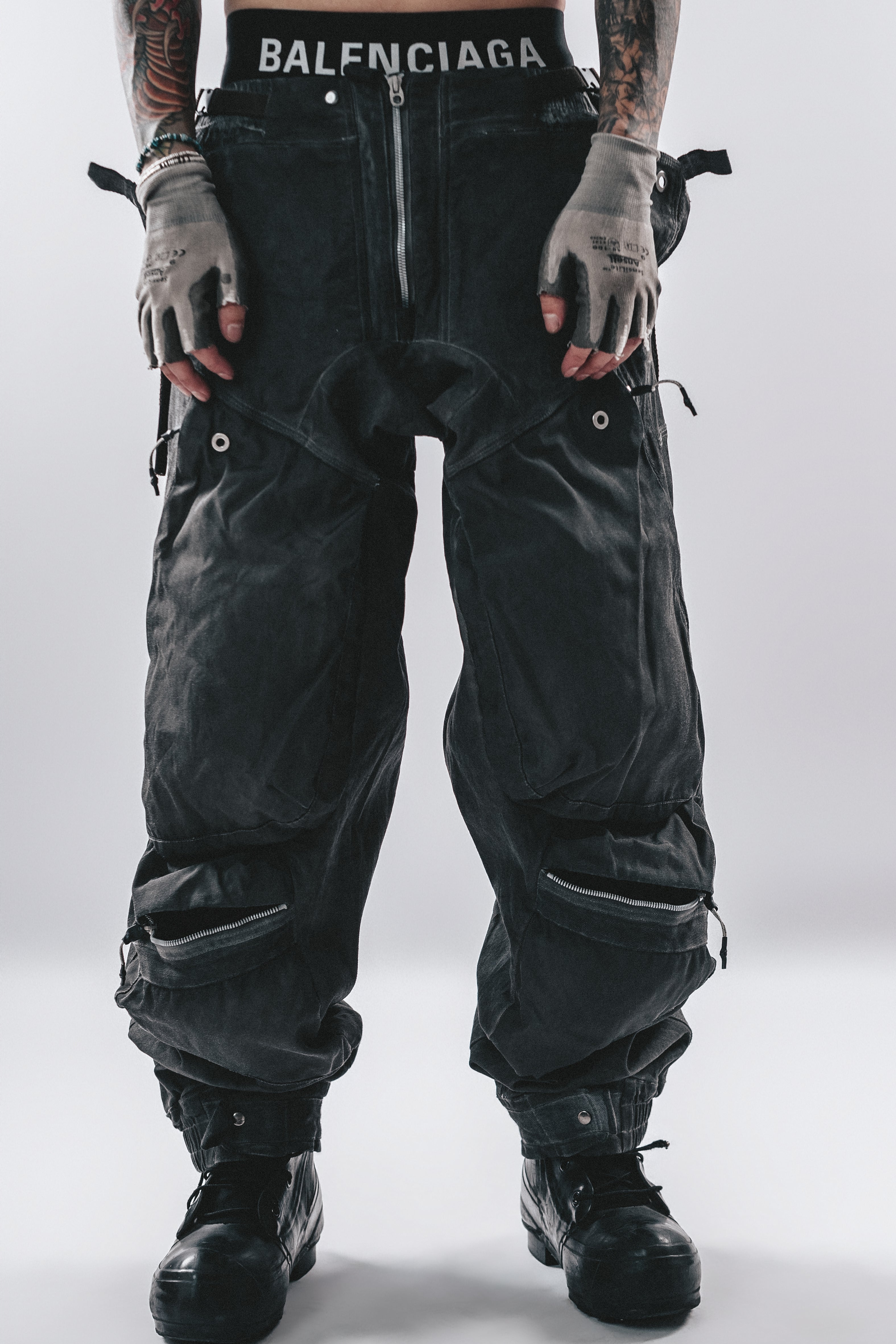 DRKLEI 3D CARGO FUSED PANTS