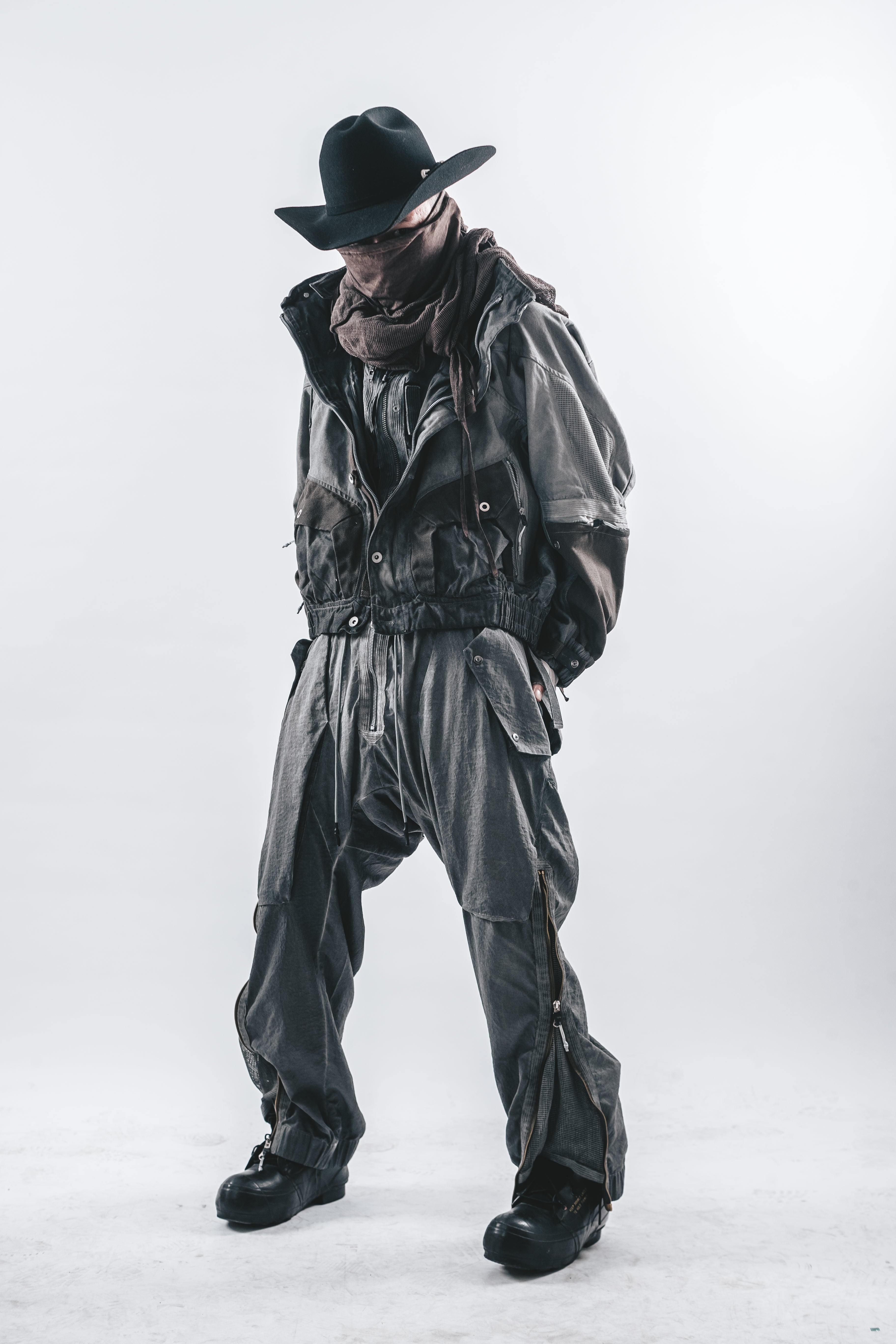 DRKLEI MODULAR STAND-COLLAR JACKET