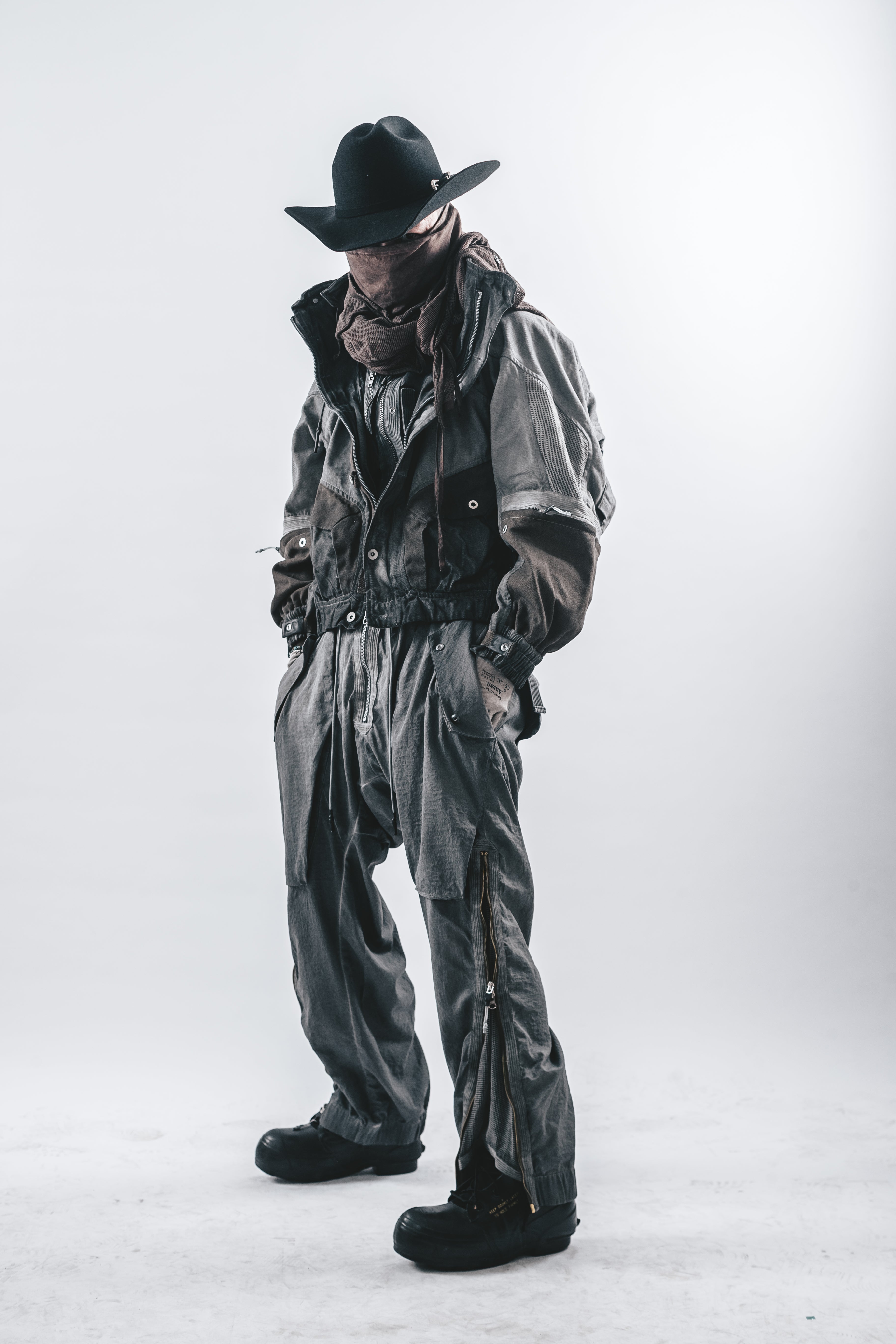 DRKLEI MODULAR STAND-COLLAR JACKET