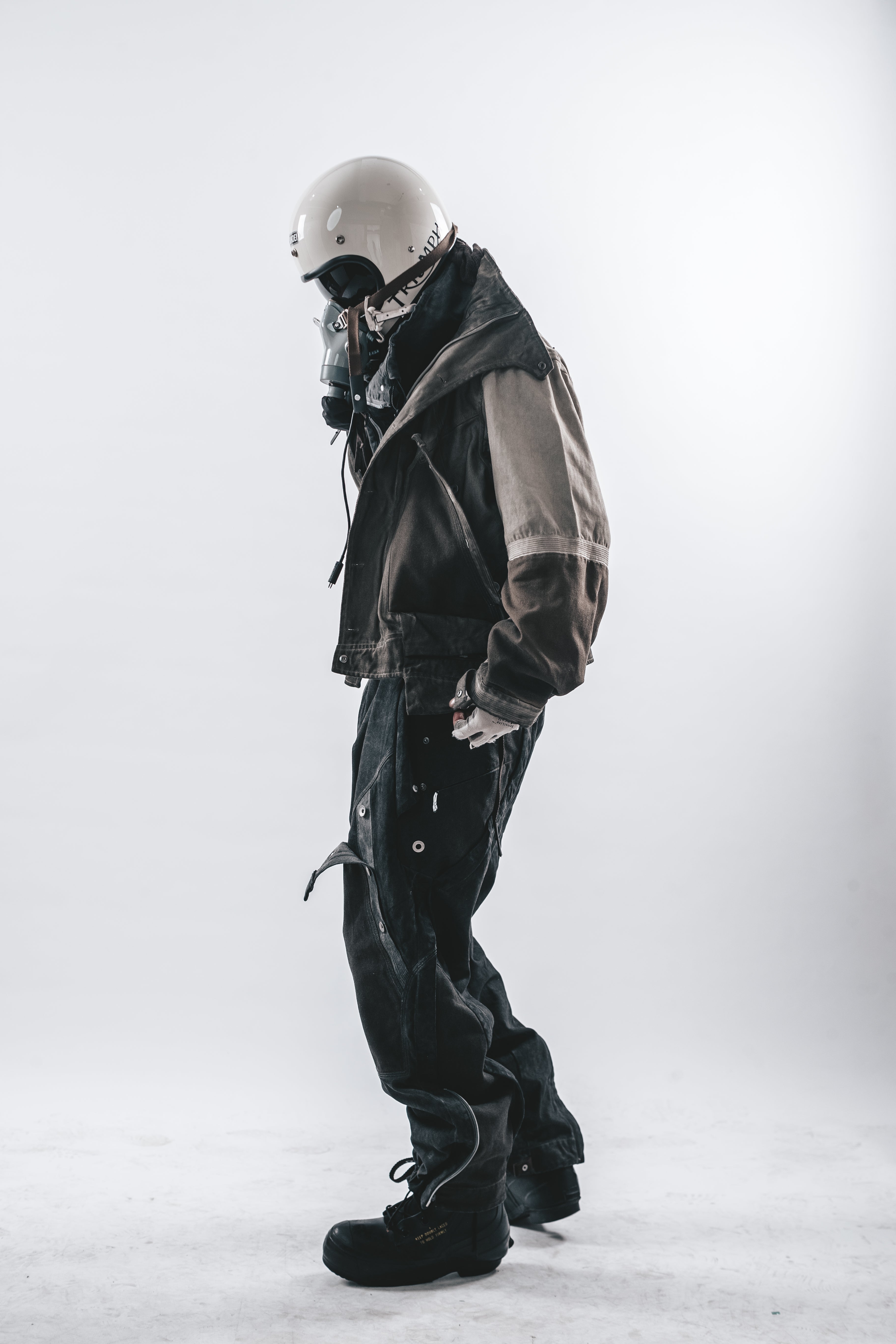 PANTALONI ORION CON BORDO CONSUMATO DRKLEI