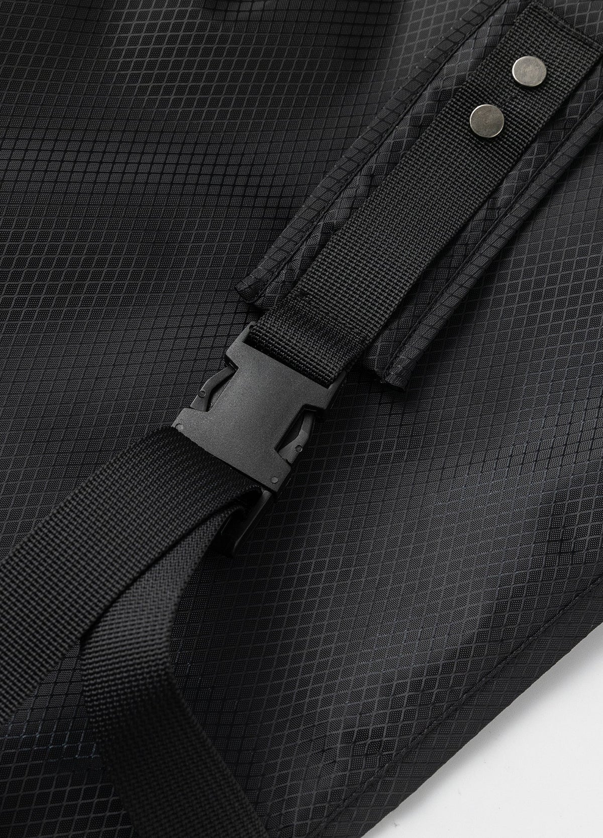 Webbing strap and buckle.