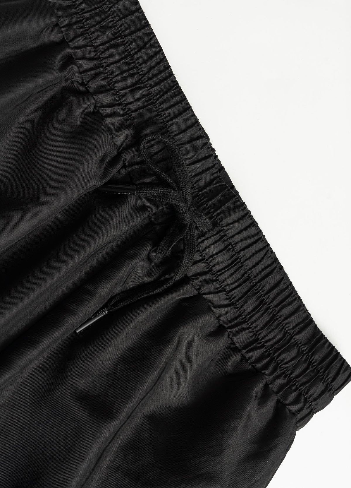 Drawstring and gathered waistband.