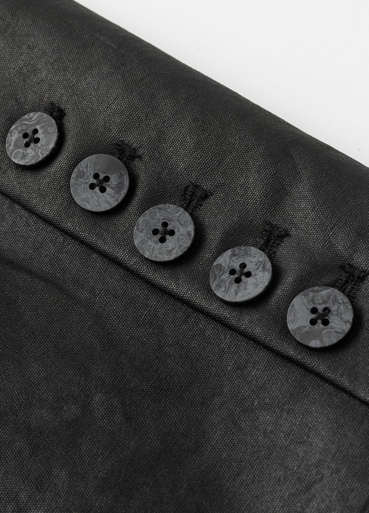 Five-button cuff detail.